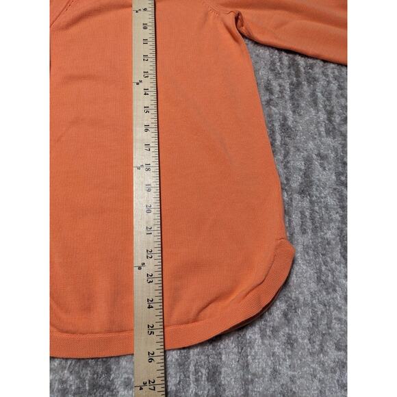 Talbots Button Front Cardigan Sweater Women‎ Size PXL Orange V-Neck Knit - Picture 12 of 13